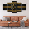 5 panel canvas wall art framed prints  Vegas Golden Knights decor picture1205 (2)