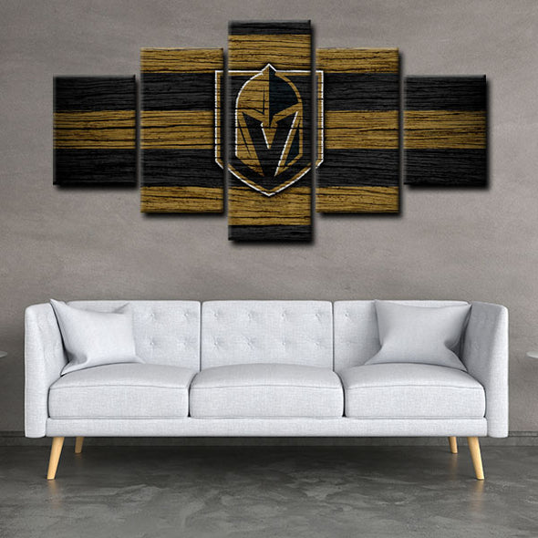 5 panel canvas wall art framed prints  Vegas Golden Knights decor picture1205 (4)