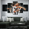 5 panel canvas wall art modern pictures JUV Two players live room decor-1232 (3)