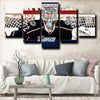 5 panel canvas wall art prints Blue Jackets Goaltender home decor-1213 (3)