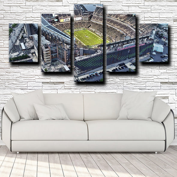5 panel canvas wall art prints Philadelphia Eagles Stadium home decor-1202 (3)