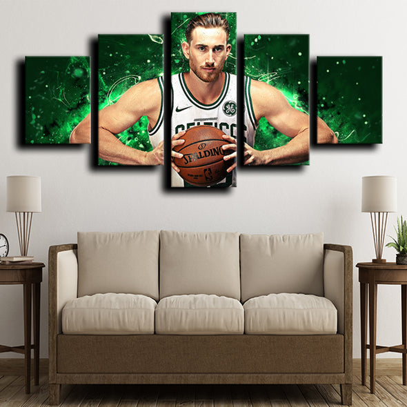 5 panel custom canvas prints Celtics Hayward live room decor-1216 (3)