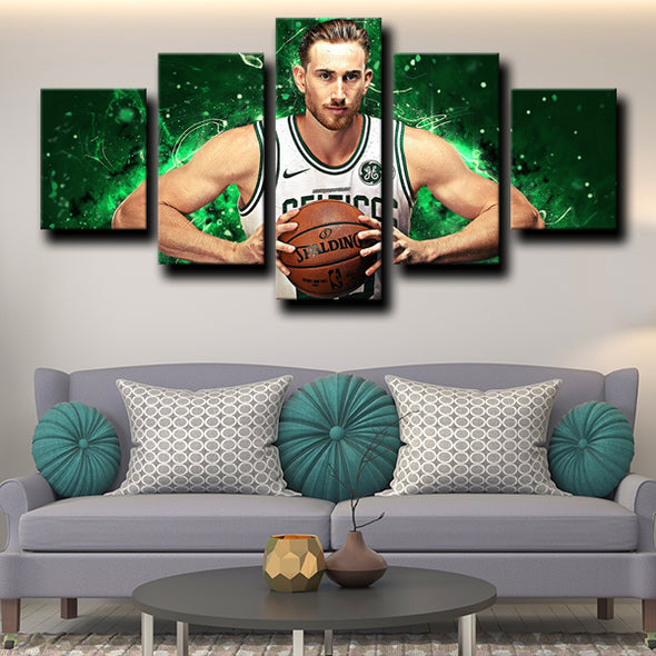 5 panel custom canvas prints Celtics Hayward live room decor-1216 (4)