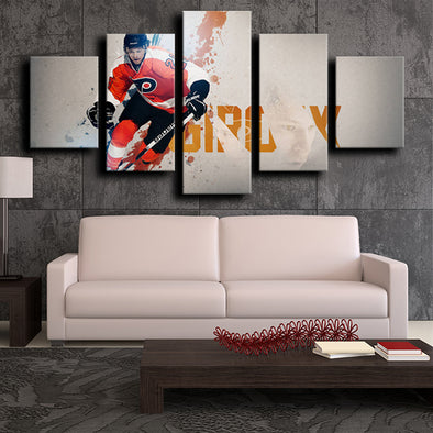 5 panel custom canvas prints Philadelphia Flyers Giroux room decor-1215 (1)