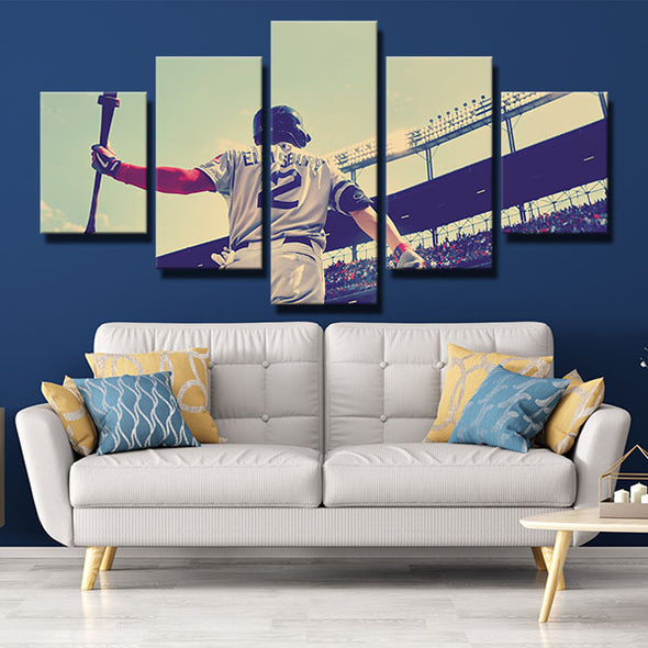 5 panel modern art art prints Red Sox Jacoby Ellsbury decor picture-5006 (3)