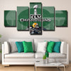 5 panel modern art canvas Indian Packers champions decor picture-1223 (1)