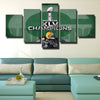 5 panel modern art canvas Indian Packers champions decor picture-1223 (2)
