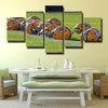5 panel modern art canvas Packers Stadium helmet wall picture-1227 (2)