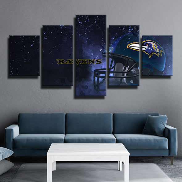 5 panel modern art canvas Rip Dream helmet live room decor-1220 (4)