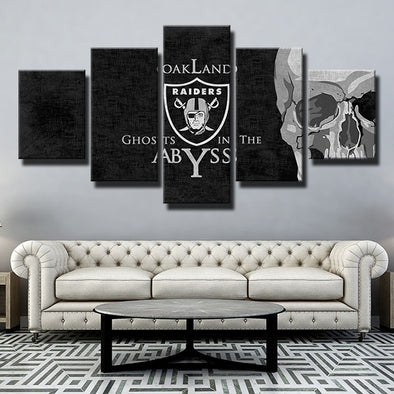 5 panel modern art canvas The Silver and Black Black ash wall decor-1220 (2)