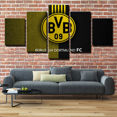 5 panel modern art canvas prints Borussia Dortmund decor picture -1221 (1)