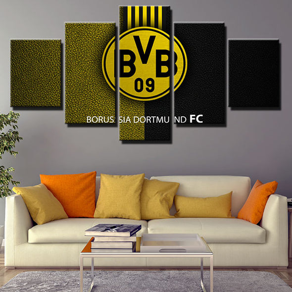 5 panel modern art canvas prints Borussia Dortmund decor picture -1221 (4)