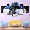 5 panel modern art canvas prints Dodgers Defensive back wall picture-40010 (4)