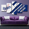 5 panel modern art canvas prints Dodgers business card wall decor-40016 (4)