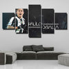5 panel modern art canvas prints Juve Dybala black live room decor-1334 (4)