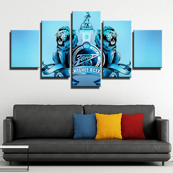 5 panel modern art canvas prints Lions sky live room decor-1211 (4)