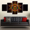 5 panel modern art canvas prints Manutd Dark Style logo live room decor-1223 (1)