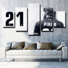 5 panel modern art canvas prints Old Lady Pirlo number wall decor-1284 (3)