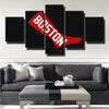 5 panel modern art canvas prints Red Sox Black red sock wall picture-50020 (4)