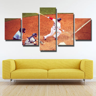 5 panel modern art canvas prints Red Sox David Price decor picture-50038 (1)