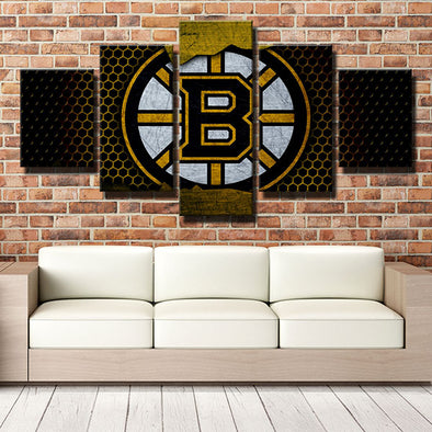 5 panel modern art canvas prints Spoked B honeycomb live room decor-1210 (1)