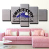 5 panel modern art framed print  Arizona  Colorado Rockies Embleme Badge standard wall decor1205 (1)