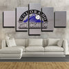 5 panel modern art framed print  Arizona  Colorado Rockies Embleme Badge standard wall decor1205 (3)