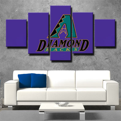 5 panel modern art framed print  Arizona Diamondbacks Embleme standard wall decor1293 (1)