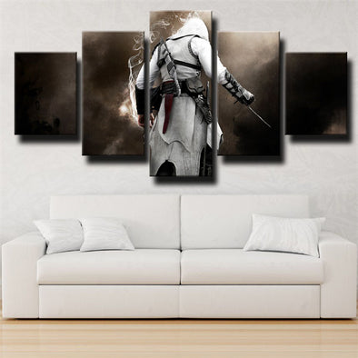 5 panel modern art framed print Assassin's Creed Altaïr wall decor-1203 (1)