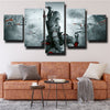5 panel modern art framed print Assassin's Creed III wall picture-1206 (1)