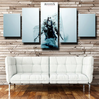 5 panel modern art framed print Assassin's Creed IIIdecor picture-1207 (3)