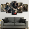 5 panel modern art framed print Assassin's Creed II Ezio live room decor-1217 (2)