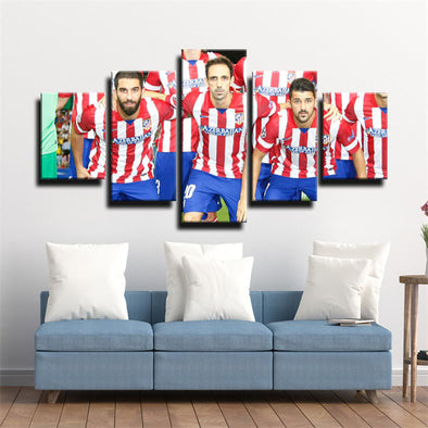 5 panel modern art framed print Atlético Madrid team Badge wall decor1229 (1)