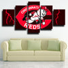 5 panel modern art framed print Big Red Machine Badge wall decor-1203 (2)