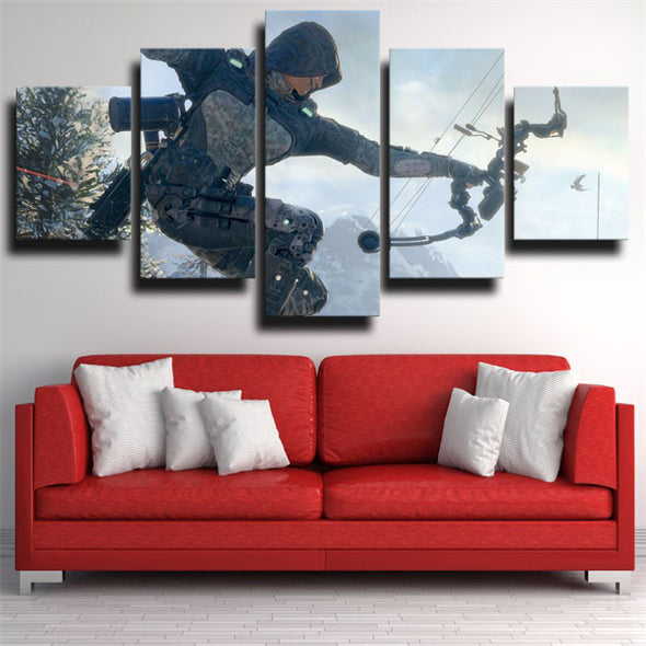 5 panel modern art framed print COD Black Ops III Alessandra wall decor-1203 (3)