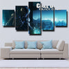 5 panel modern art framed print COD Black Ops III live room decor-1217 (2)
