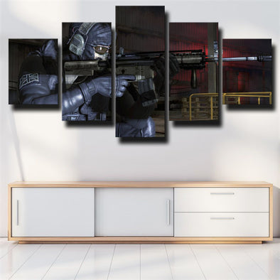 5 panel modern art framed print COD Modern Warfare 2 decor picture-1302 (1)