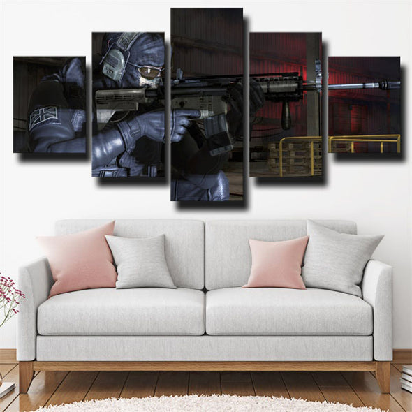 5 panel modern art framed print COD Modern Warfare 2 decor picture-1302 (3)