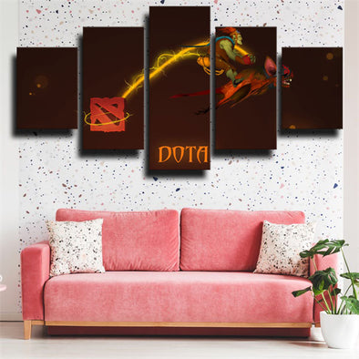 5 panel modern art framed print DOTA 2 Batrider wall decor-1244 (1)
