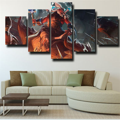5 panel modern art framed print DOTA 2 Disruptor wall picture-1298 (1)