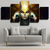 5 panel modern art framed print DOTA 2 Naga Siren live room decor-1388 (2)
