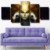 5 panel modern art framed print DOTA 2 Naga Siren live room decor-1388 (3)
