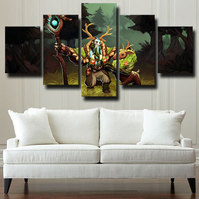 5 panel modern art framed print DOTA 2 Nature's Prophet decor picture-1390 (1)