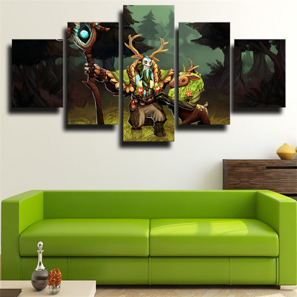 5 panel modern art framed print DOTA 2 Nature's Prophet decor picture-1390 (3)