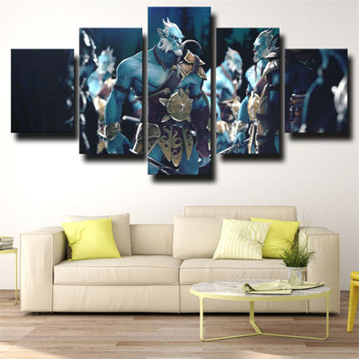 5 panel modern art framed print DOTA 2 Phantom Lancer wall decor-1409 (1)