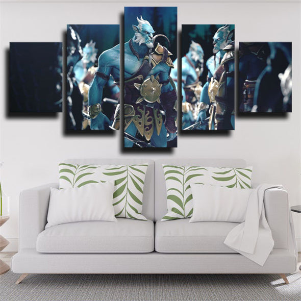 5 panel modern art framed print DOTA 2 Phantom Lancer wall decor-1409 (2)