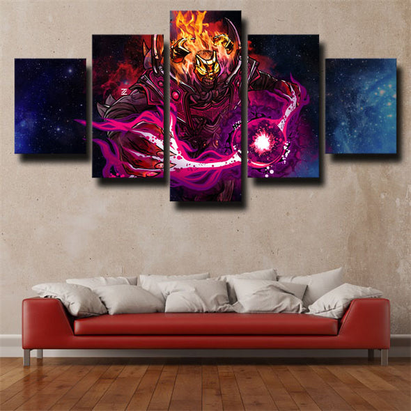 5 panel modern art framed print DOTA 2 Shadow Demon wall decor-1431 (1)
