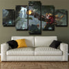 5 panel modern art framed print DOTA 2 hero Sniper wall decor-1449 (3)
