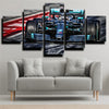 5 panel modern art framed print Formula 1 Car Mercedes wall picture-1200 (2)