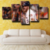 5 panel modern art framed print Houston Astros Derek Fishe wall picture -1216 (4)